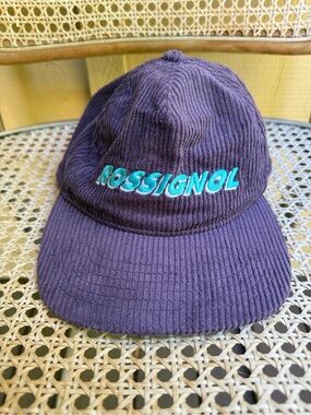 Rossignol Corduroy Snapback Hat Purple Teal